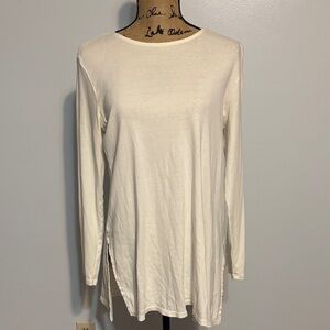 J. Jill Cream Long Sleeve Tunic